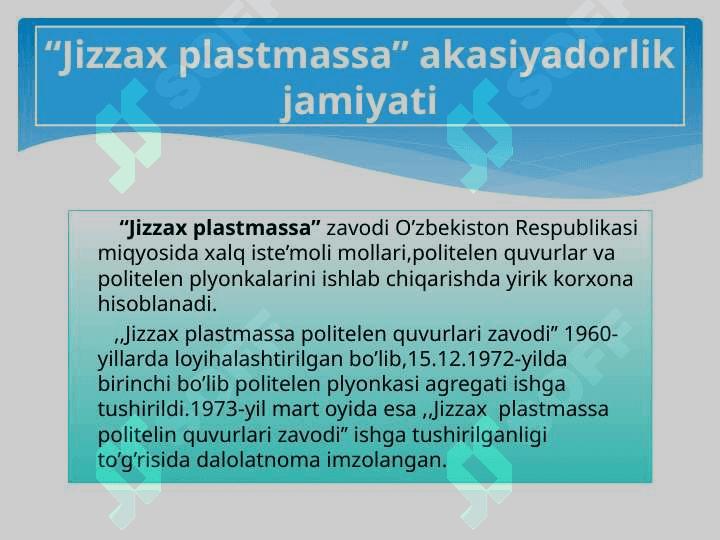 Jizzax plastmassa aksiyadorlik jamiyati 3