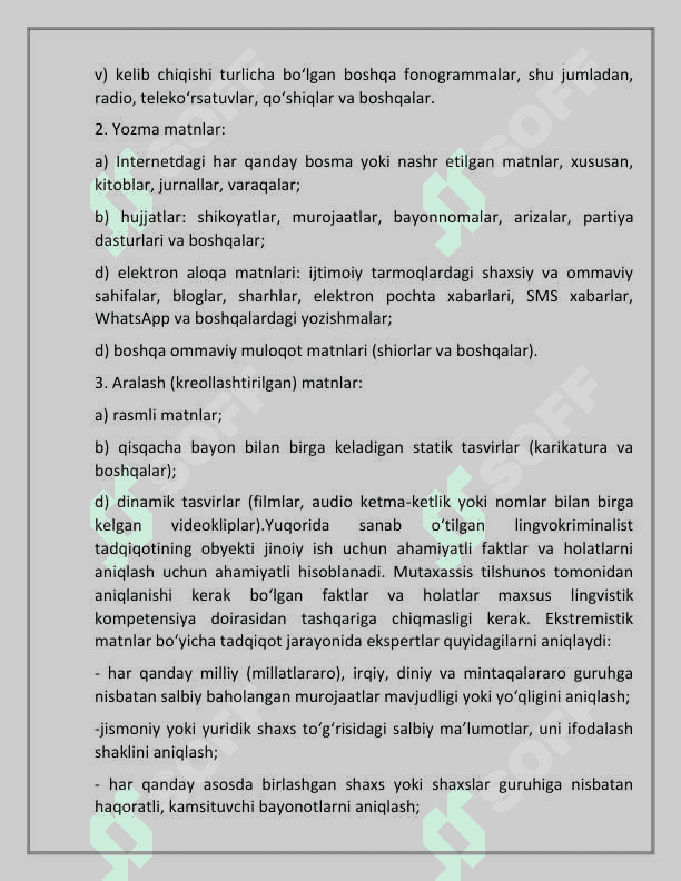 Ekstremizm holatlari lingvokriminalistik tadqiqi 5