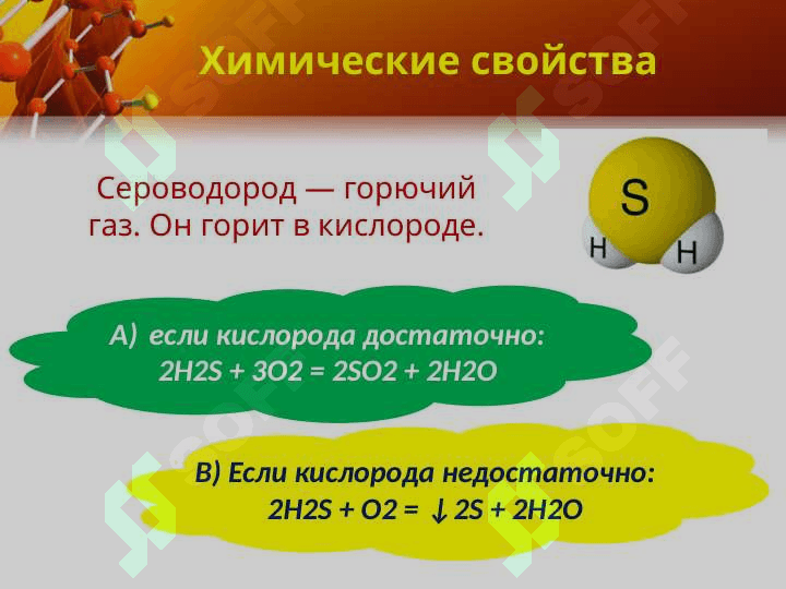 Сера и сераводородная соединения 8
