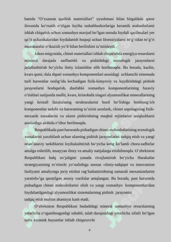 MAHALLIY XOMASHYOLAR ASOSIDA NAFIS KERAMIKA BUYUMLARINI ISHLAB CHIQISH 4