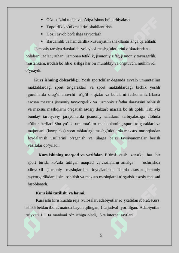 Voleybol  maydoni va jixozlarining o‘lchamlari 4