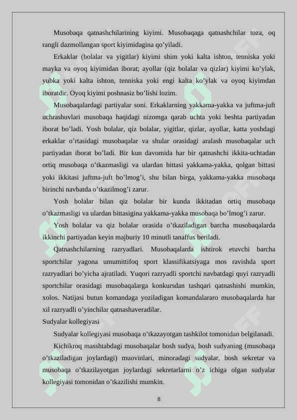 Basketbol o‘yinida musobaqalar ahamiyati 7