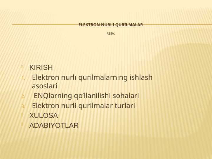 Elektron nurli qurilmalar