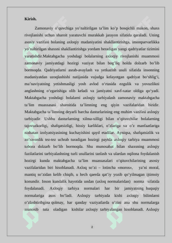 AXLOQIY FAZILATLARNI SHAKLLNATIRISH TEXNOLOGIYALARI 2