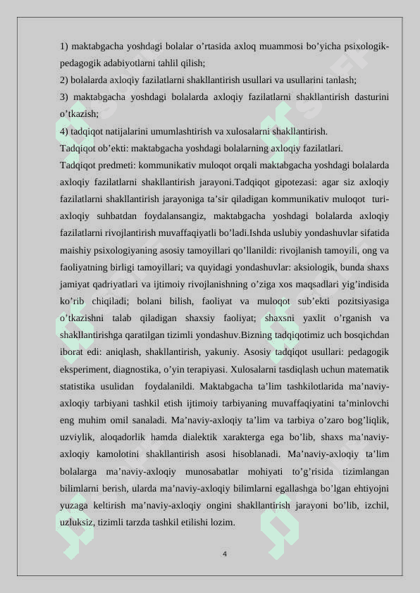 AXLOQIY FAZILATLARNI SHAKLLNATIRISH TEXNOLOGIYALARI 4