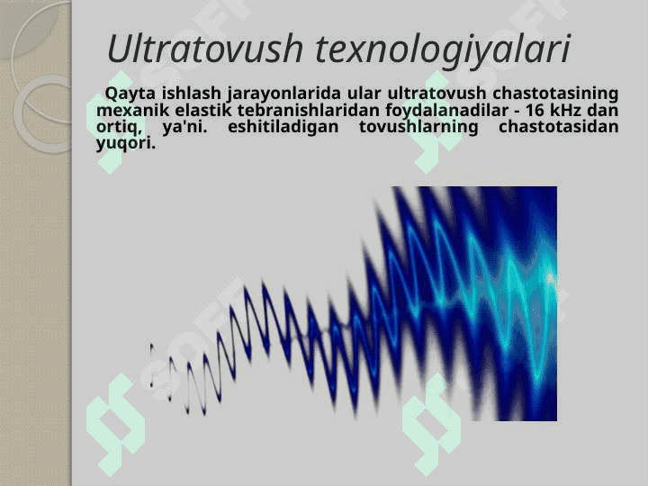 ULTRA TOVUSHLI QURILMALAR 2