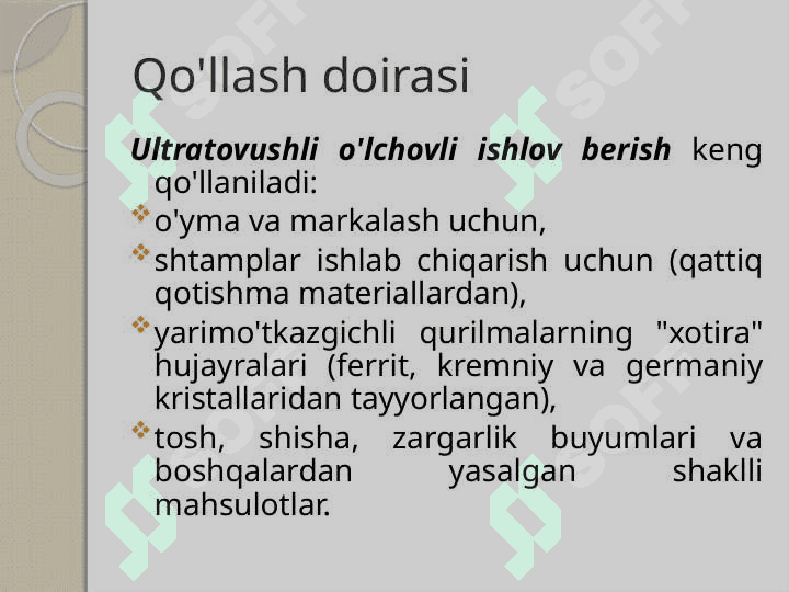 ULTRA TOVUSHLI QURILMALAR 8