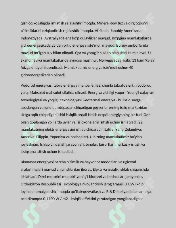 Tabiiy resurslar va ulardan oqilona foydalanish 5