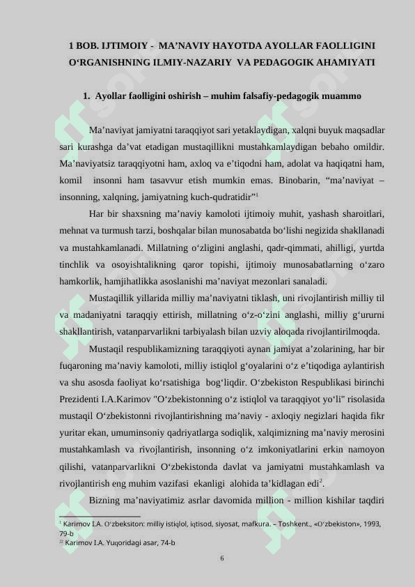 JAMIYATNING MAʼNAVIY HAYOTIDA AYOLLAR FAOLIYATI VA FAOLIGINI OSHIRISH 6