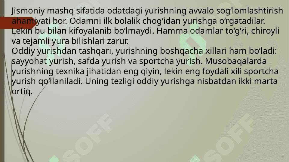 Yengil atlentika sport jixozlarida foydalanish Yenjgil atletikada tayyorgarlik  turlarining o’rni 7
