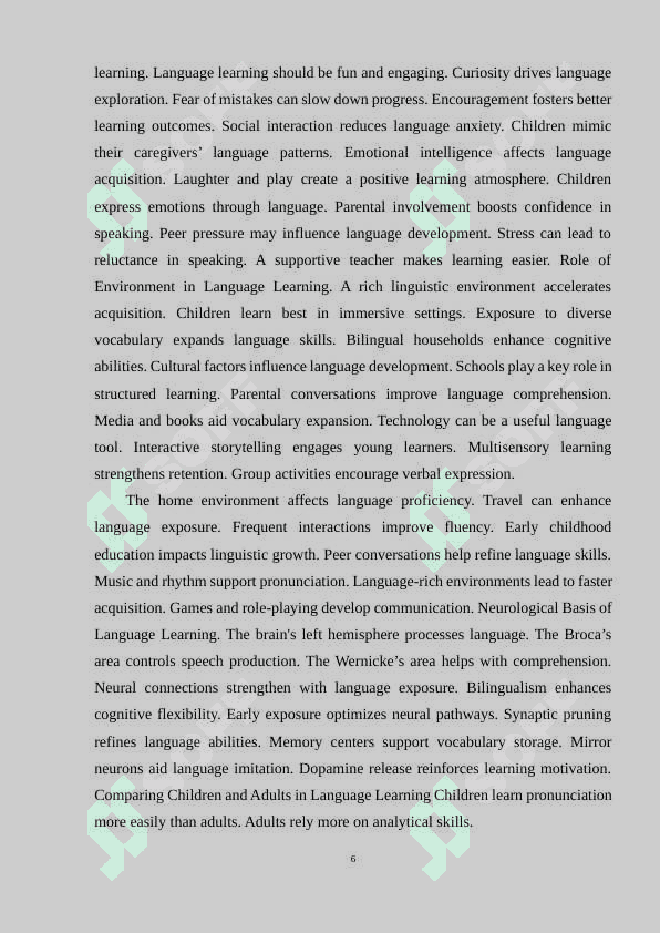 TEACHING SPEAKING ENGLISH TO YOUNG LEARNERS. 6