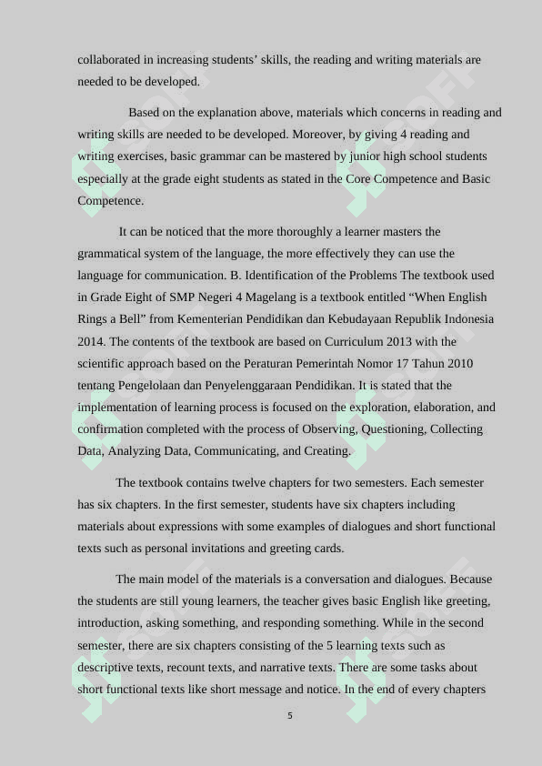 DEVELOPING  READING  AND  WRITING   ON  THE  MATERIAL  OF  SCALE   UP  2 5