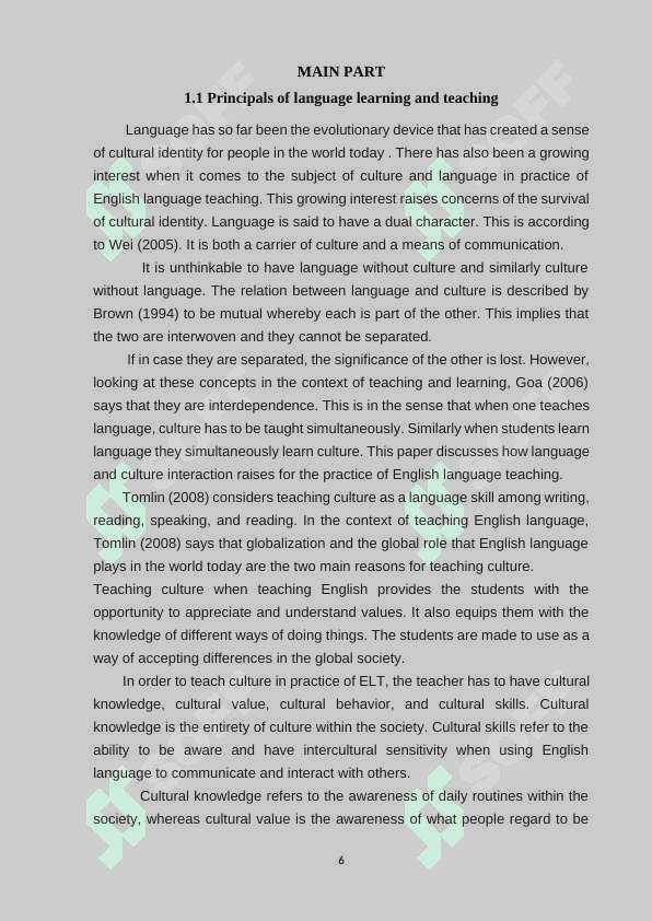 MEDIATING BETWEEN LANGUAGES AND CULTURES FOR BETTER LEARNING 6