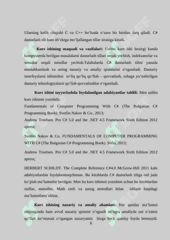 Indeksator va xossalar qo‘llanilgan holda misollar yechish 6