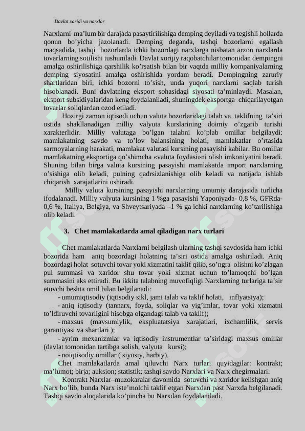 Xorijiy mamlakatlarda narxlarni shakllantirish 4