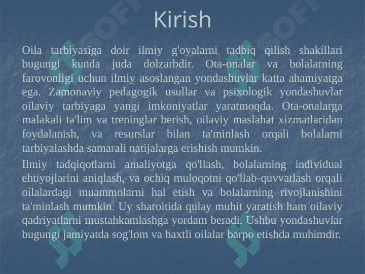 Oila tarbiyasiga doir ilmiy g'oyalarni tadbiq qilish shakillari 2
