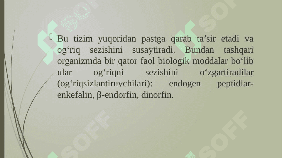 NARKOTIK VA NONARKOTIK ANALGETIK DORI VOSITALARI 4