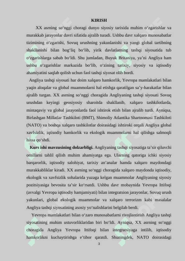 XX asrning so'nggi choragida Angliyaning tashqi siyosati 3