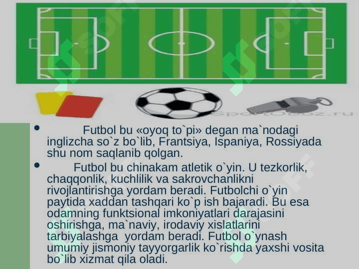 Futbol o`yini 3