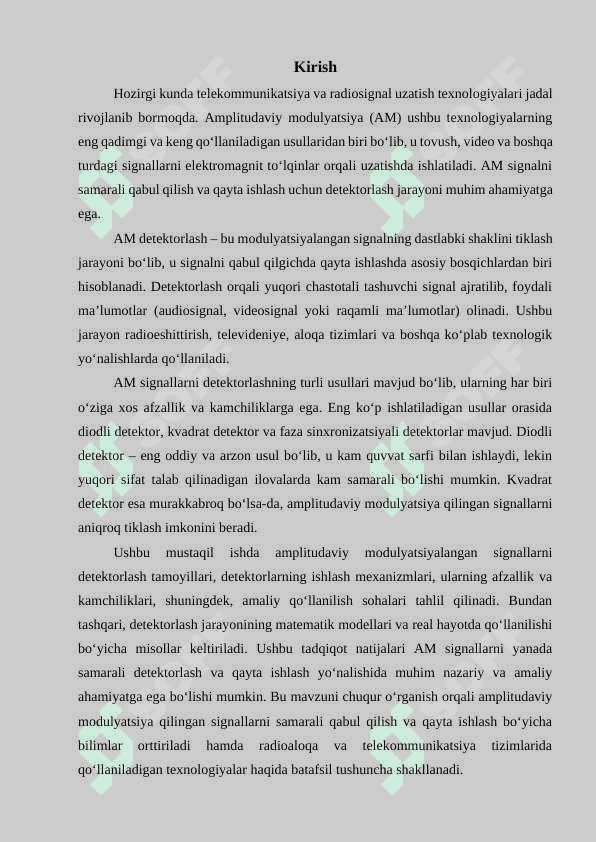 Amplitudaviy modulyatsiyalangan signallarni detektorlash 3