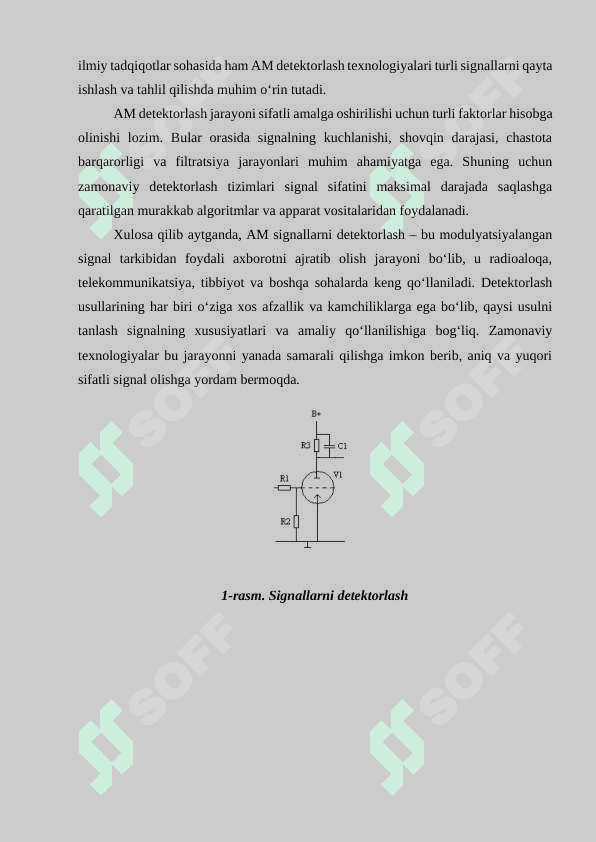 Amplitudaviy modulyatsiyalangan signallarni detektorlash 5