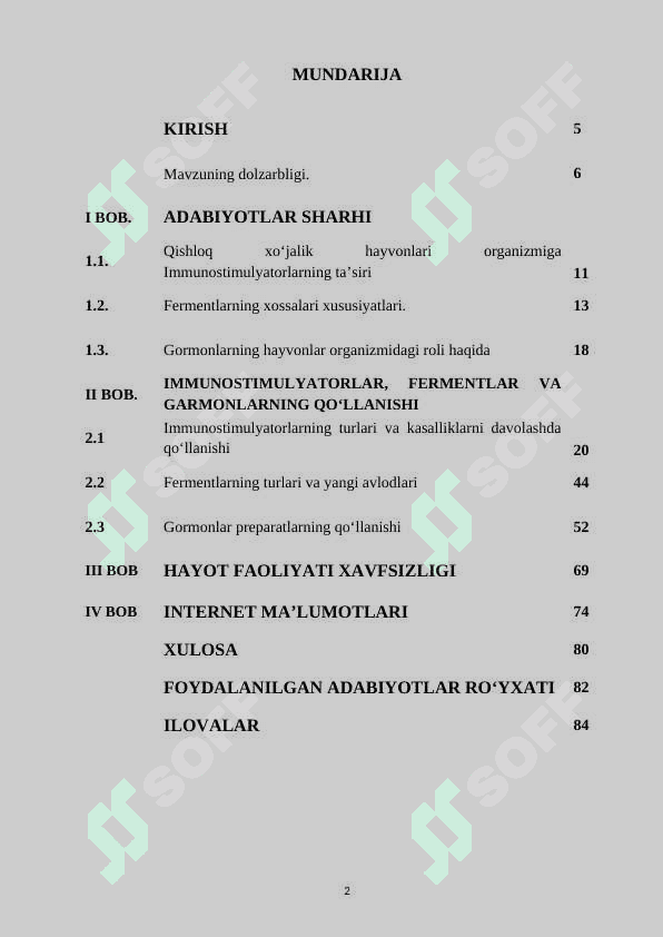 Immunostimulyatorlar, fermentlar va gormonlarning yangi avlodlari 2