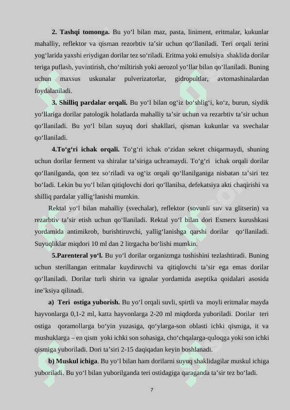 Immunostimulyatorlar, fermentlar va gormonlarning yangi avlodlari 7