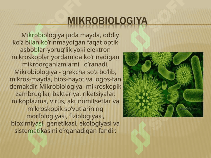 Mikroorganizmlar haqida 2