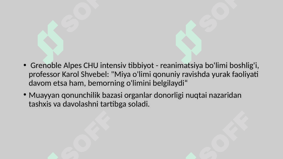 Turli mamlakatlarda "miya o'limini aniqlashga doir qoidalar, yo'riqnomalar,nizomlar. 3