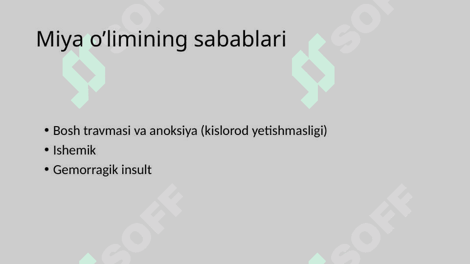 Turli mamlakatlarda "miya o'limini aniqlashga doir qoidalar, yo'riqnomalar,nizomlar. 4