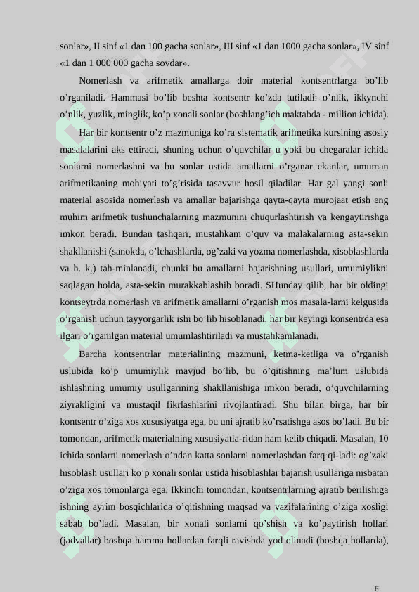 BOSHLANGLICH SINF O‘QUVCHILARINI QO‘SHISH VA KO‘PAYTIRISHNING XOSSALARIDAN FOYDALANIB MISOLLAR YECHISHGA O‘RGATISH METODIKASI 6