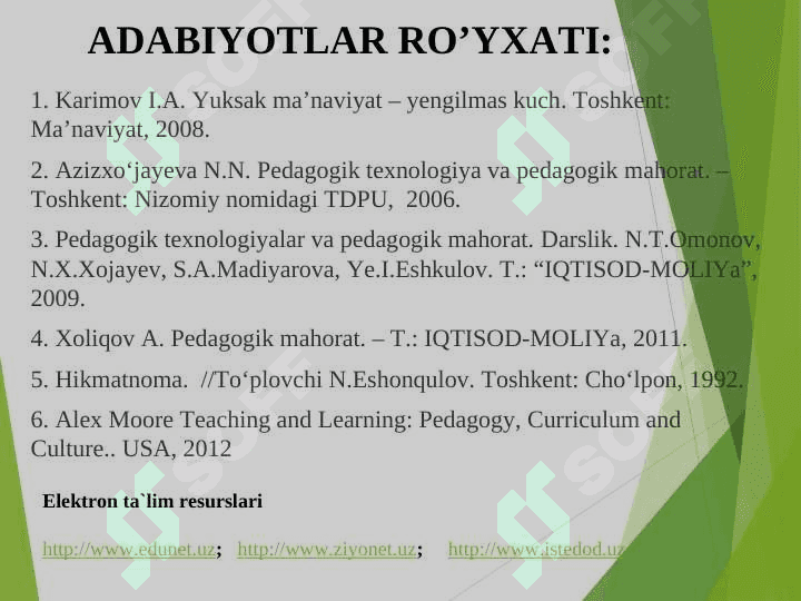 PEDAGOGIK MAHORAT FAN SIFATIDA. 3