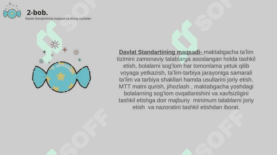 Maktabgacha ta'lim davlat standarti 5