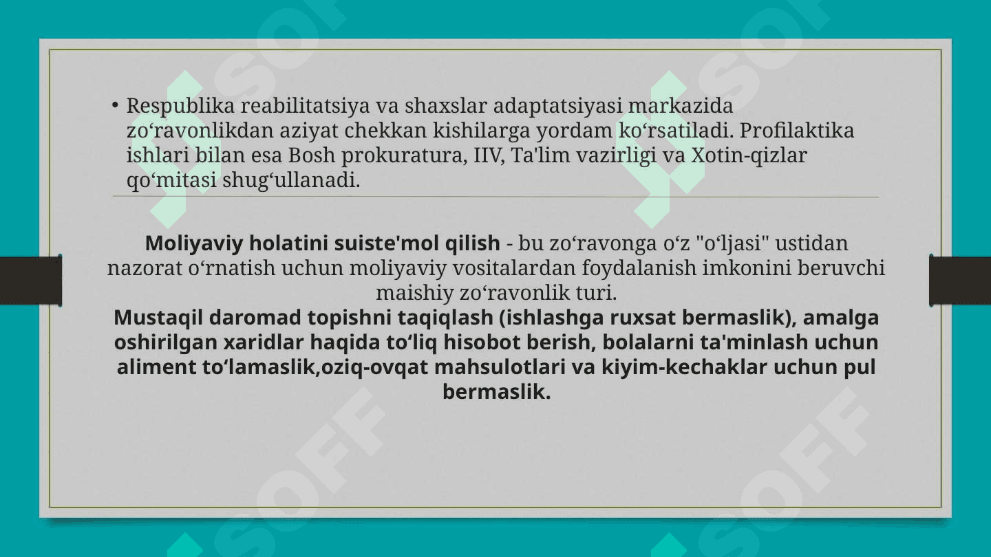 Oilada sodir etiladigan jinoyatlarning kriminologik tavsifi va oldini olish 6