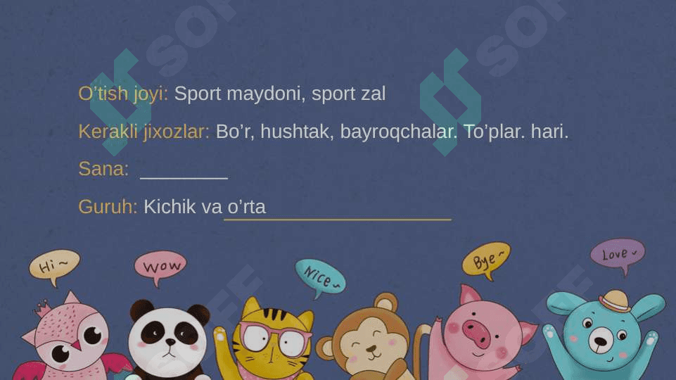 Kichik va o’rta guruhlar uchun umumrivojlantiruvchi mashqlar ishlanmasi 4