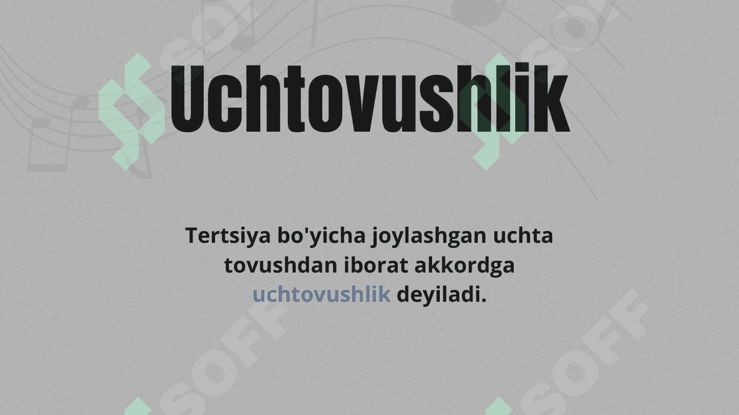 Uchtovushliklar va ularning turlari, aylanmalari 2
