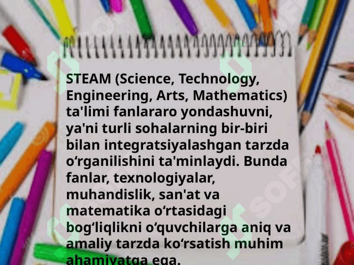 STEAM ta'limida integratsiyalashgan yondashuv. 2