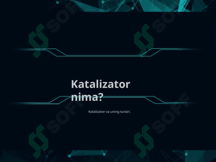 Katalizatorlarning fizik ko’rsatkichlari Ularning katolik xossasiga ta’siri 3