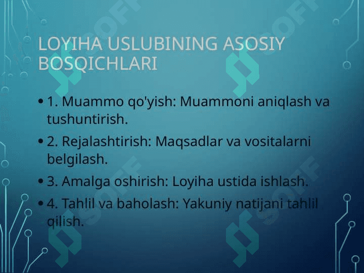 Loyiha uslubi 4