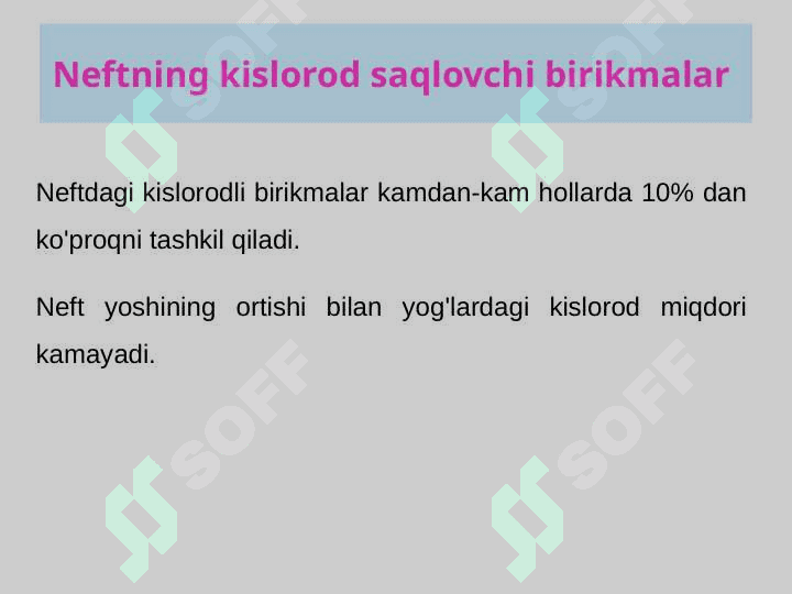 Neftni qayta ishlash mahsulotlari asosida kislorod tutgan organik birikmalar sintezi 3