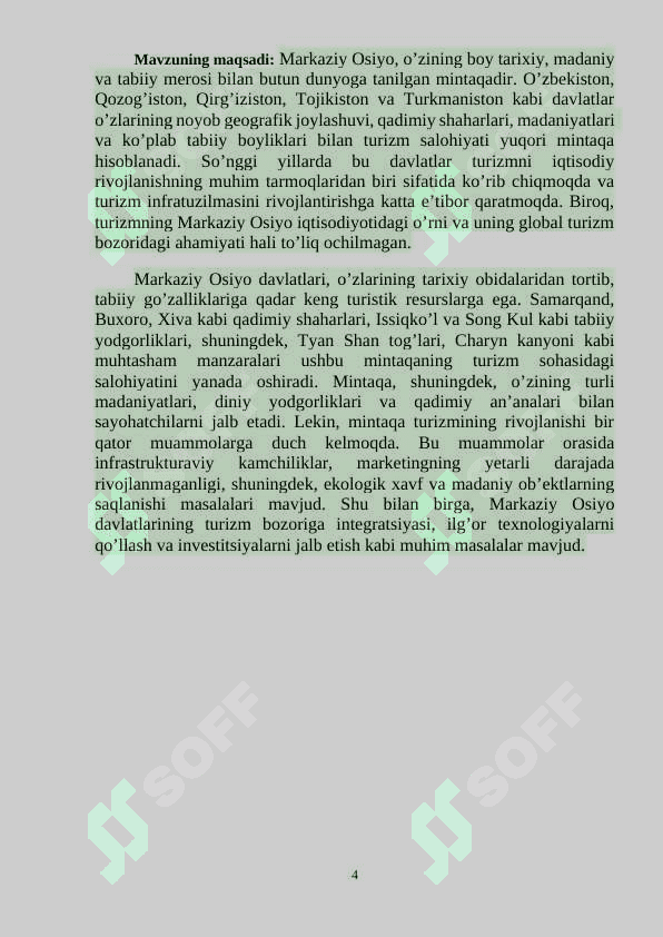 Markaziy Osiyo davlatlar turizmi 4