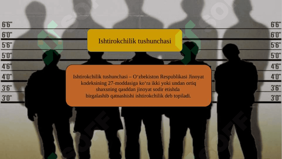 Jinoyatda ishtirokchilik turlari va ularning o’ziga xos belgilari 3