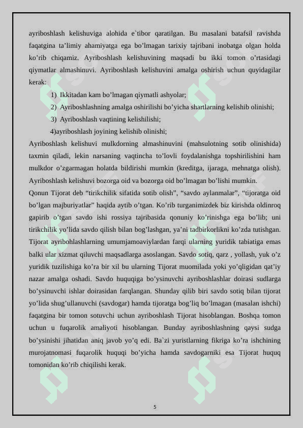 Yo’lovchilarga transport xizmat koʻrsatishning logistik tizimini boshqarish. 5