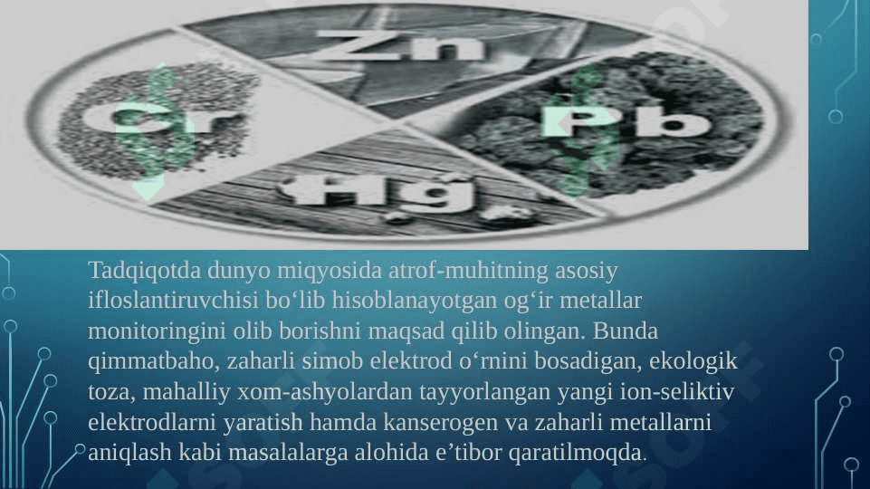 TUPROQDAGI OG’IR METALLAR 3
