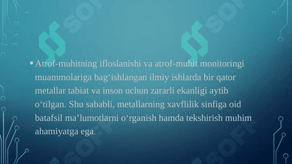TUPROQDAGI OG’IR METALLAR 4
