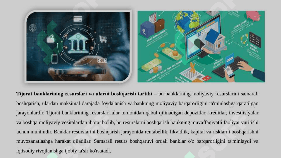 Tijorat banklarining resurslari va ularni boshqarish tartibi 2