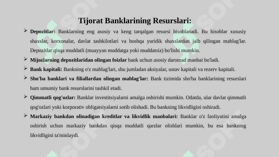 Tijorat banklarining resurslari va ularni boshqarish tartibi 3