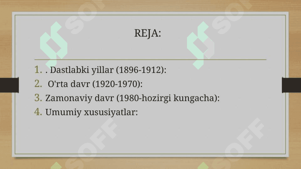 Olimpiya o‘yinlarining xususiyatlari (1896 - hozirgi davrgacha). 2