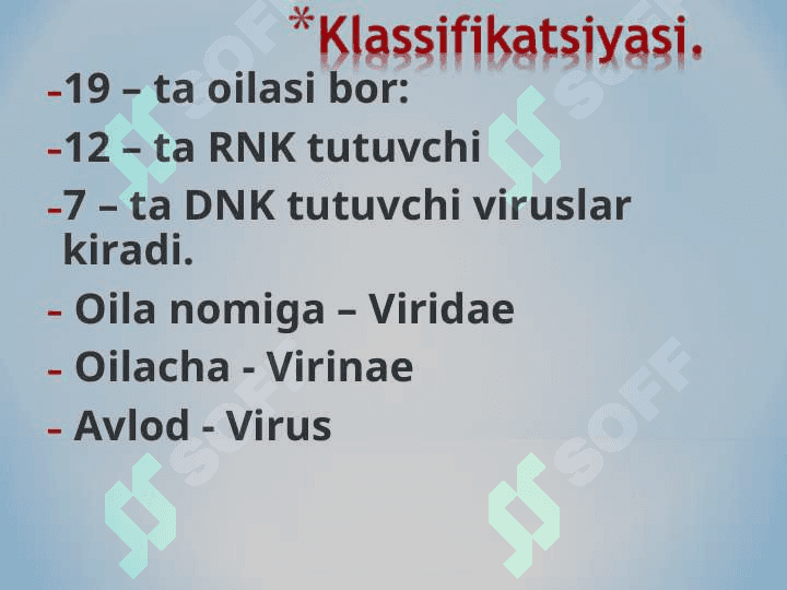 Umumiy virusologiya. Bakteriofaglar. 7
