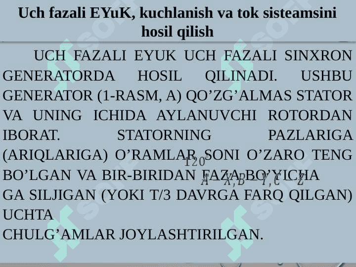 Uch fazali o’zgaruvchan tok zanjirlari 5